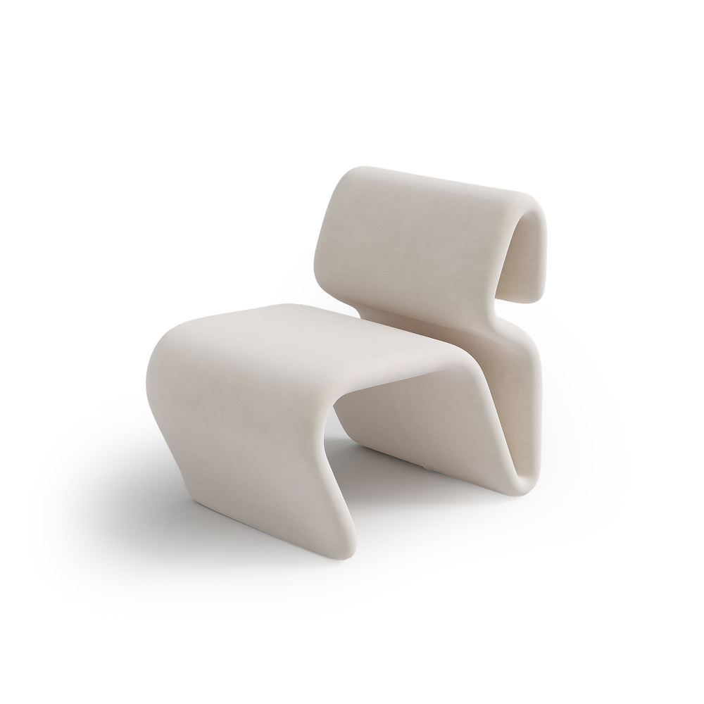 Кресло Bora Bora, замша, белый